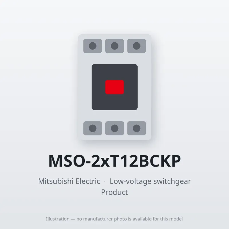 MSO-2xT12BCKP Mitsubishi Low-voltage switchgear Magnetic Starter