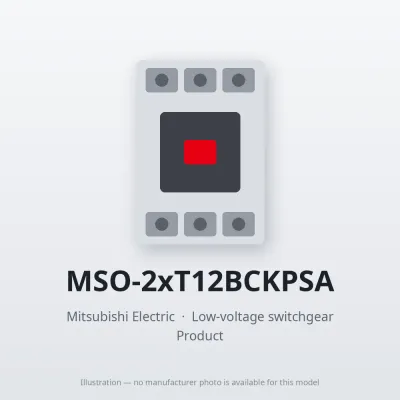 MSO-2xT12BCKPSA Mitsubishi Low-voltage switchgear Magnetic Starter