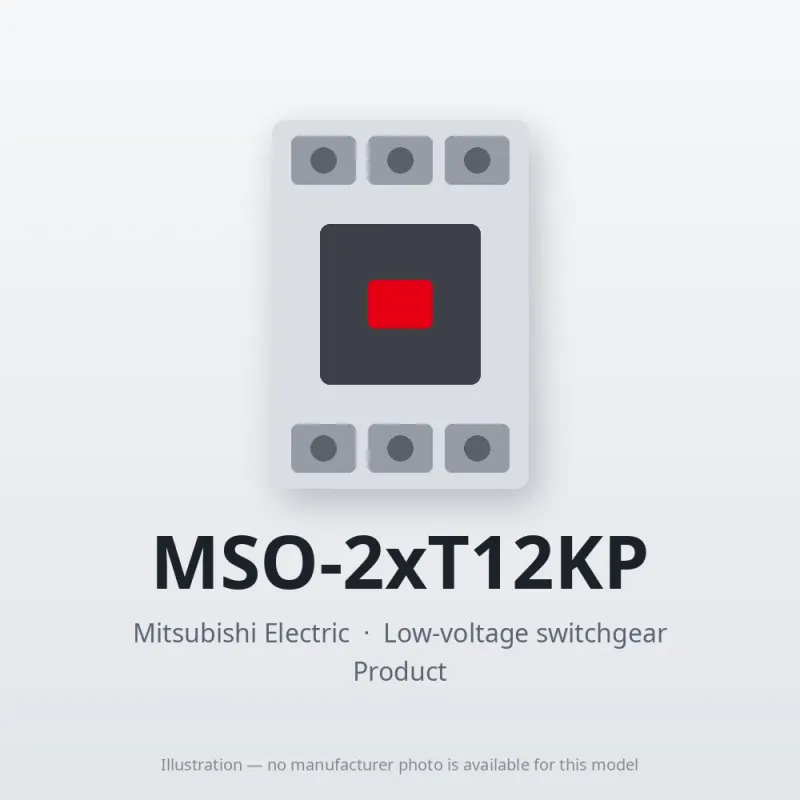 MSO-2xT12KP Mitsubishi Low-voltage switchgear Magnetic Starter