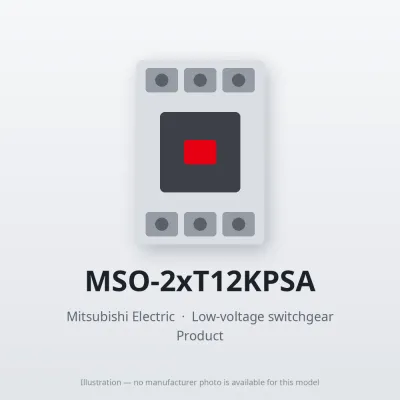 MSO-2xT12KPSA Mitsubishi Low-voltage switchgear Magnetic Starter