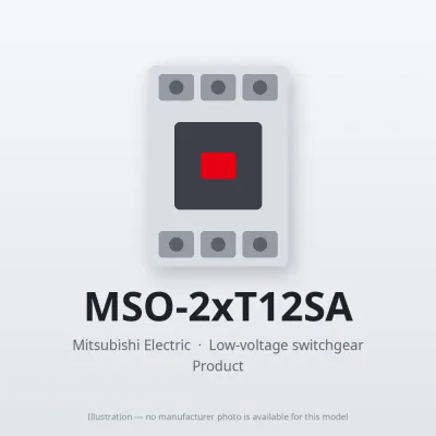 MSO-2xT12SA Mitsubishi Low-voltage switchgear Magnetic Starter