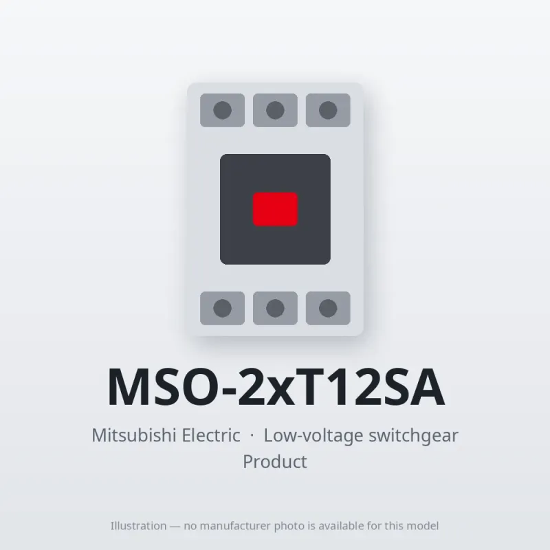 MSO-2xT12SA Mitsubishi Low-voltage switchgear Magnetic Starter