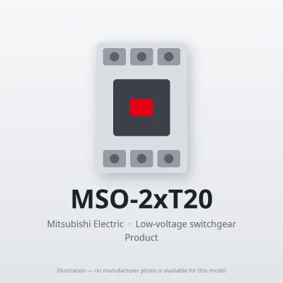 MSO-2xT20 Mitsubishi Low-voltage switchgear Magnetic Starter