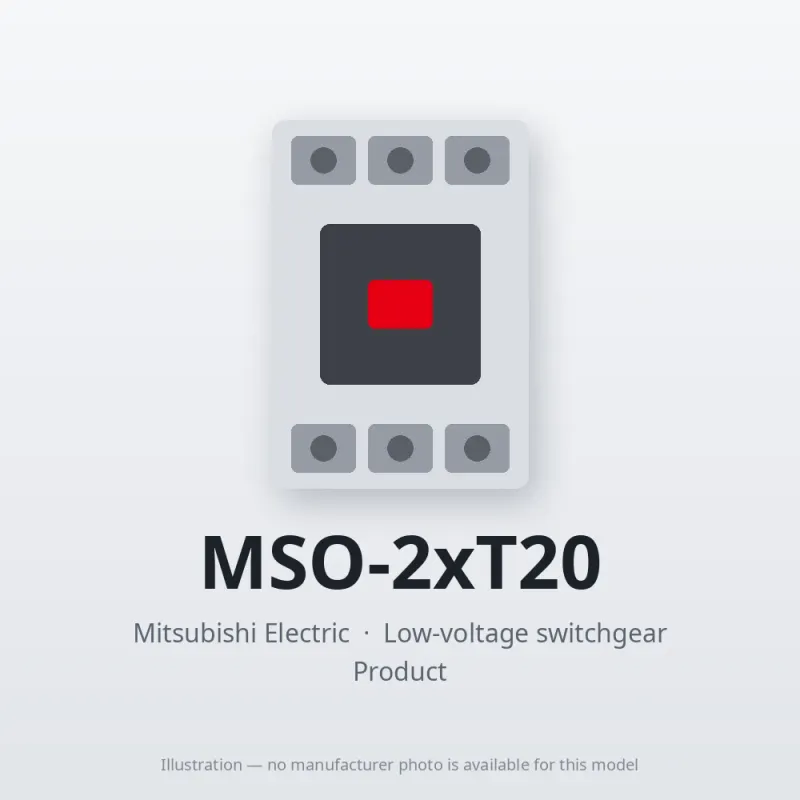 MSO-2xT20 Mitsubishi Low-voltage switchgear Magnetic Starter