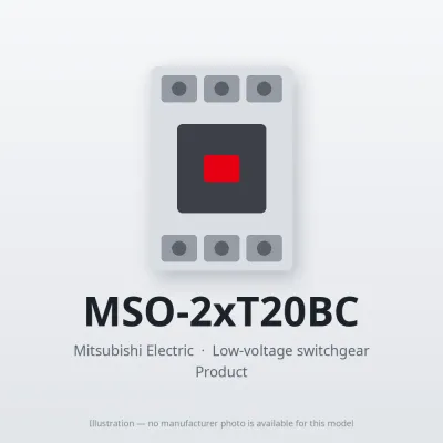 MSO-2xT20BC Mitsubishi Low-voltage switchgear Magnetic Starter