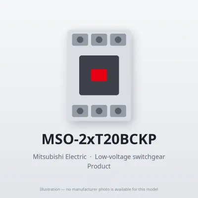 MSO-2xT20BCKP Mitsubishi Low-voltage switchgear Magnetic Starter