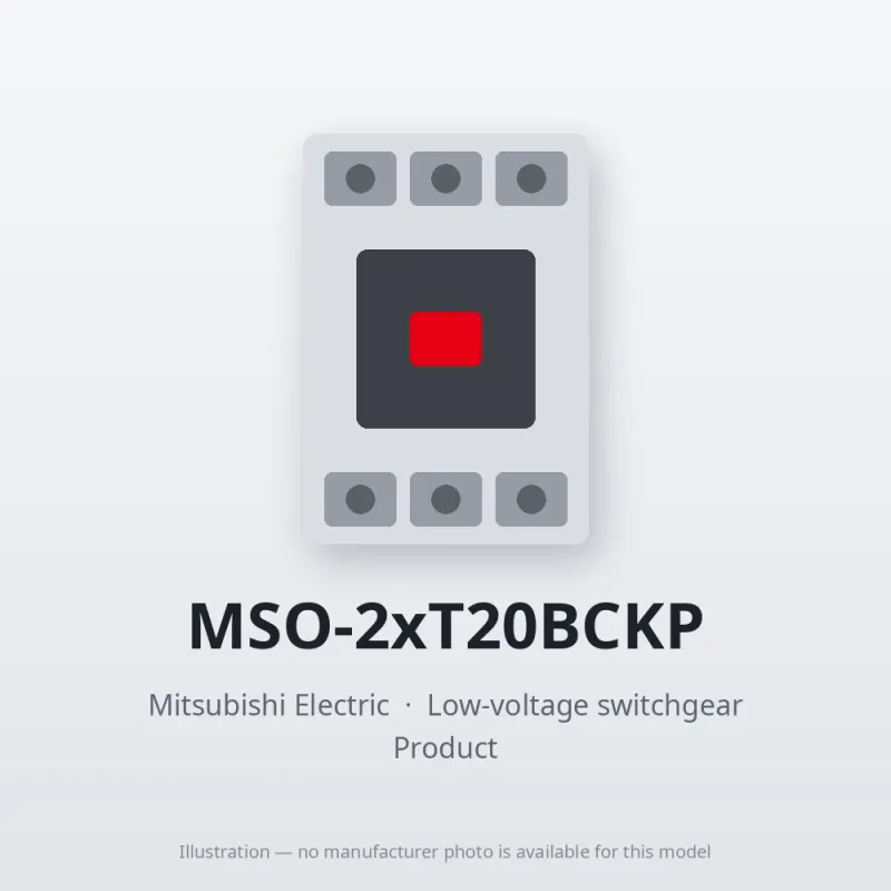 MSO-2xT20BCKP Mitsubishi Low-voltage switchgear Magnetic Starter