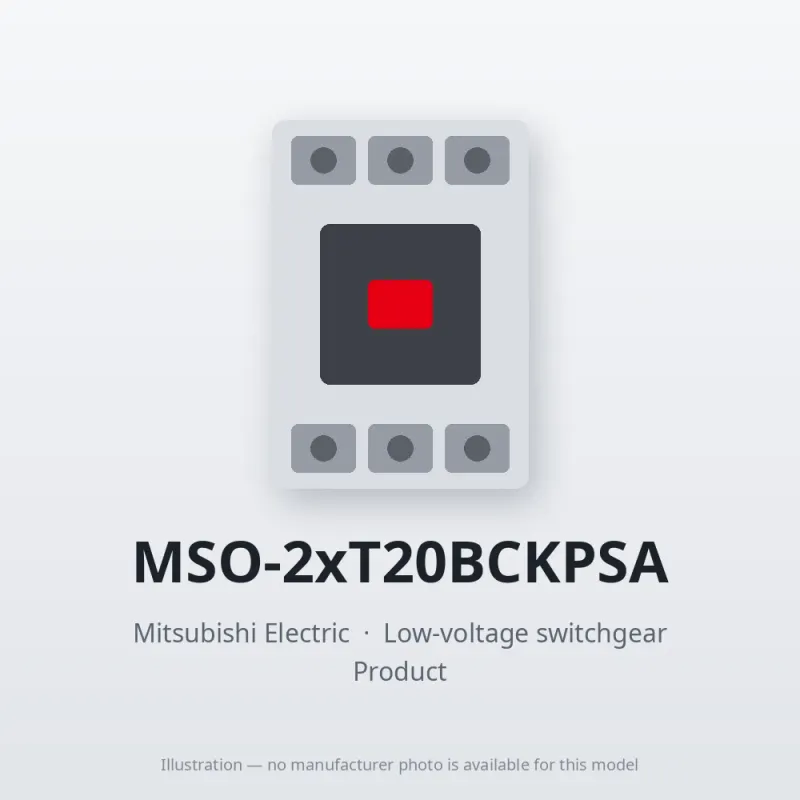MSO-2xT20BCKPSA Mitsubishi Low-voltage switchgear Magnetic Starter
