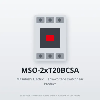 MSO-2xT20BCSA Mitsubishi Low-voltage switchgear Magnetic Starter