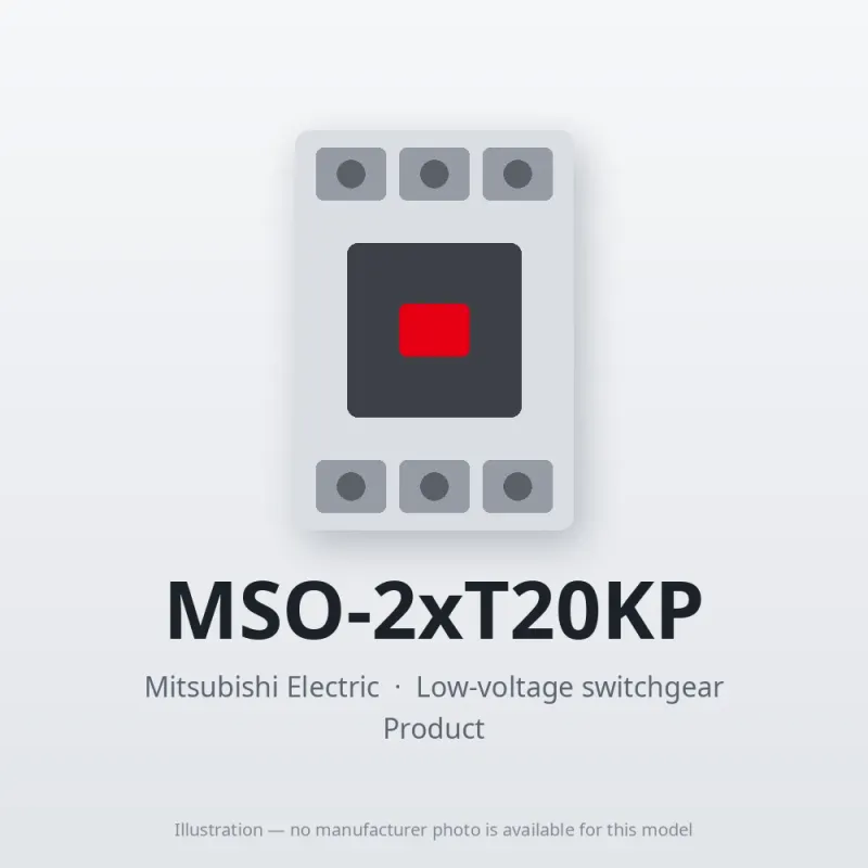 MSO-2xT20KP Mitsubishi Low-voltage switchgear Magnetic Starter