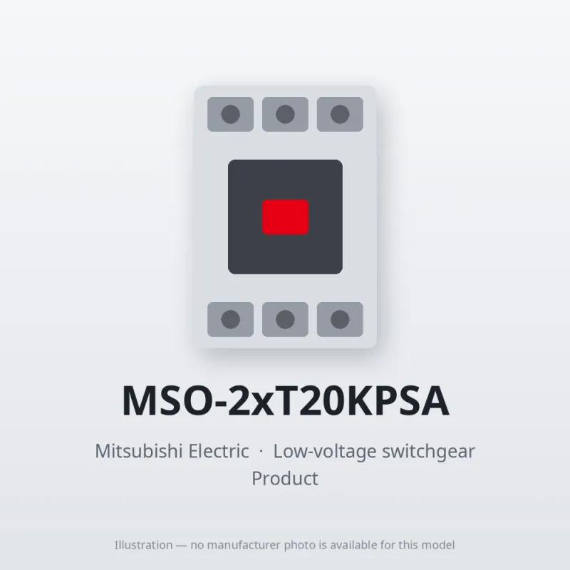 MSO-2xT20KPSA Mitsubishi Low-voltage switchgear Magnetic Starter