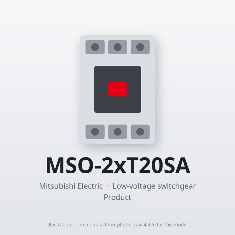 MSO-2xT20SA Mitsubishi Low-voltage switchgear Magnetic Starter