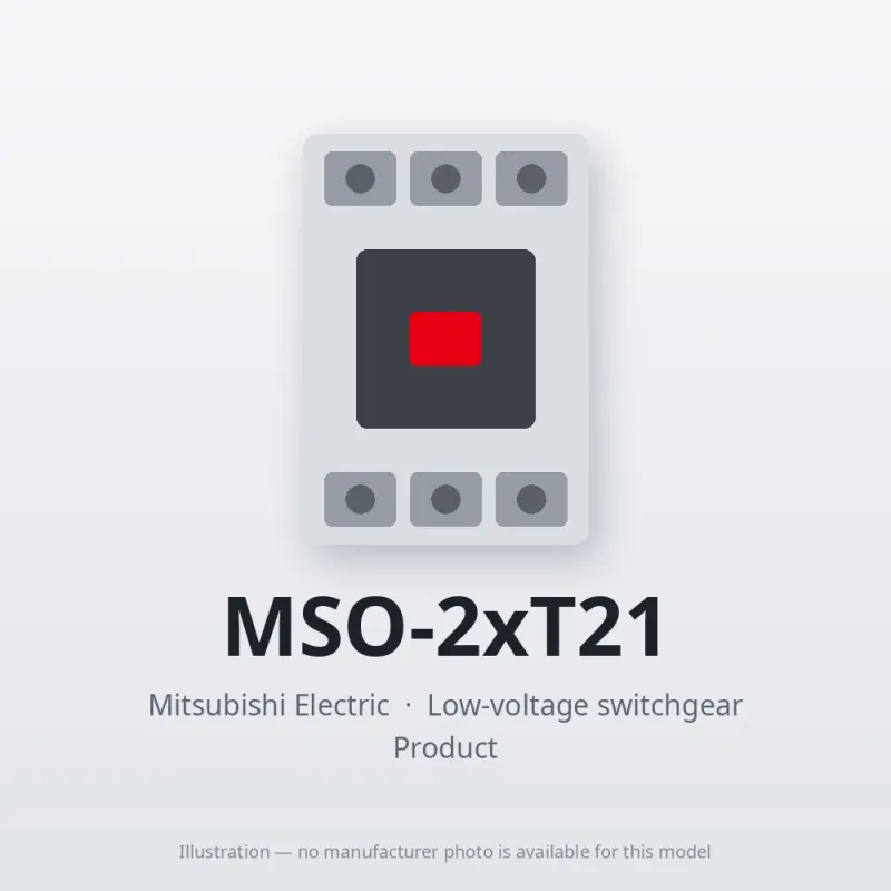 MSO-2xT21 Mitsubishi Low-voltage switchgear Magnetic Starter
