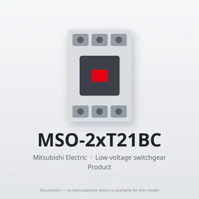 MSO-2xT21BC Mitsubishi Low-voltage switchgear Magnetic Starter