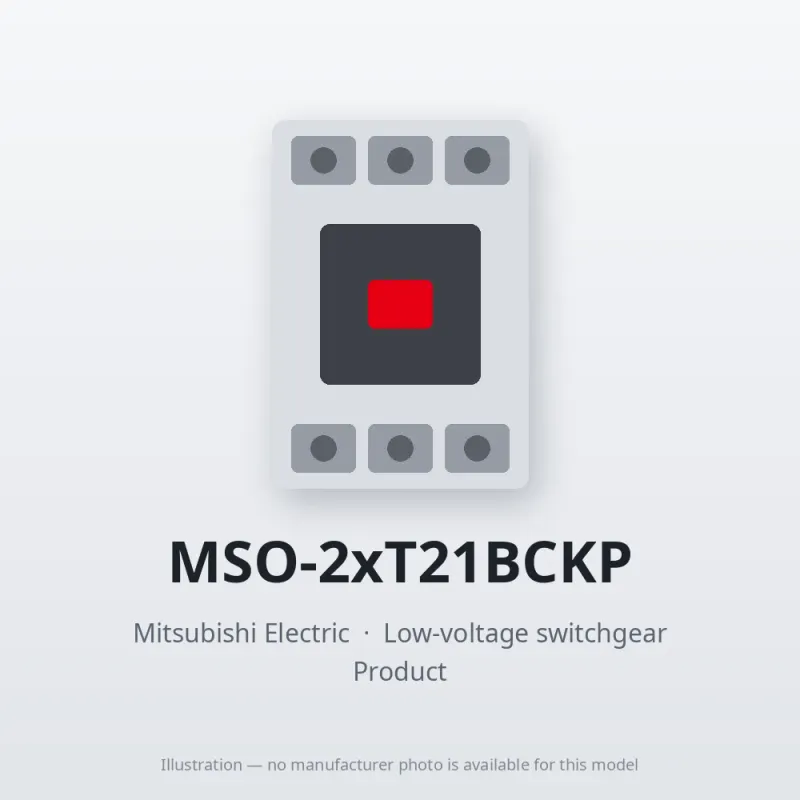 MSO-2xT21BCKP Mitsubishi Low-voltage switchgear Magnetic Starter