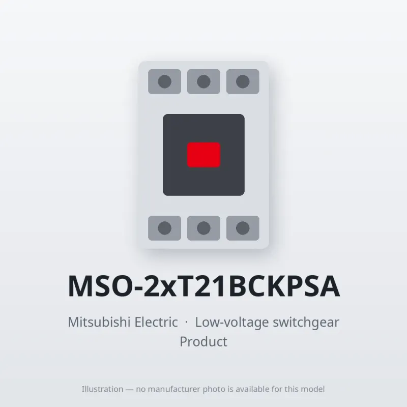 MSO-2xT21BCKPSA Mitsubishi Low-voltage switchgear Magnetic Starter