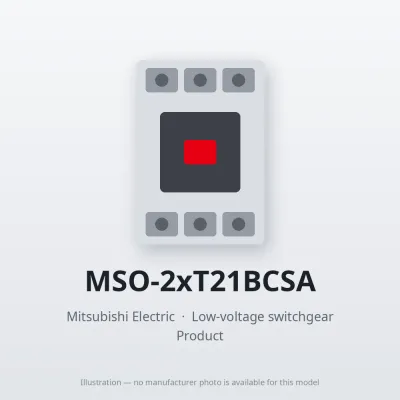 MSO-2xT21BCSA Mitsubishi Low-voltage switchgear Magnetic Starter