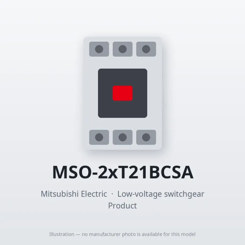MSO-2xT21BCSA Mitsubishi Low-voltage switchgear Magnetic Starter