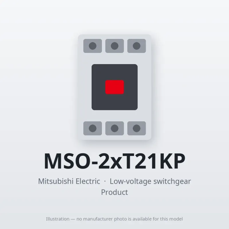 MSO-2xT21KP Mitsubishi Low-voltage switchgear Magnetic Starter