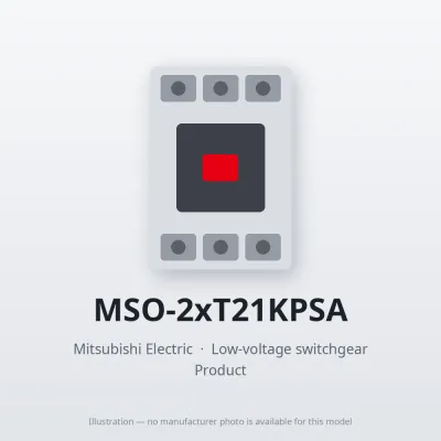 MSO-2xT21KPSA Mitsubishi Low-voltage switchgear Magnetic Starter