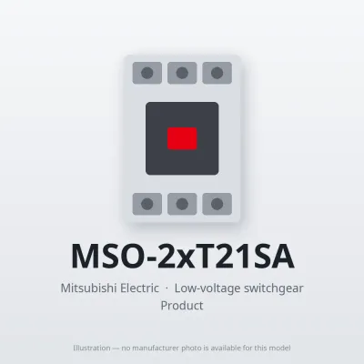 MSO-2xT21SA Mitsubishi Low-voltage switchgear Magnetic Starter