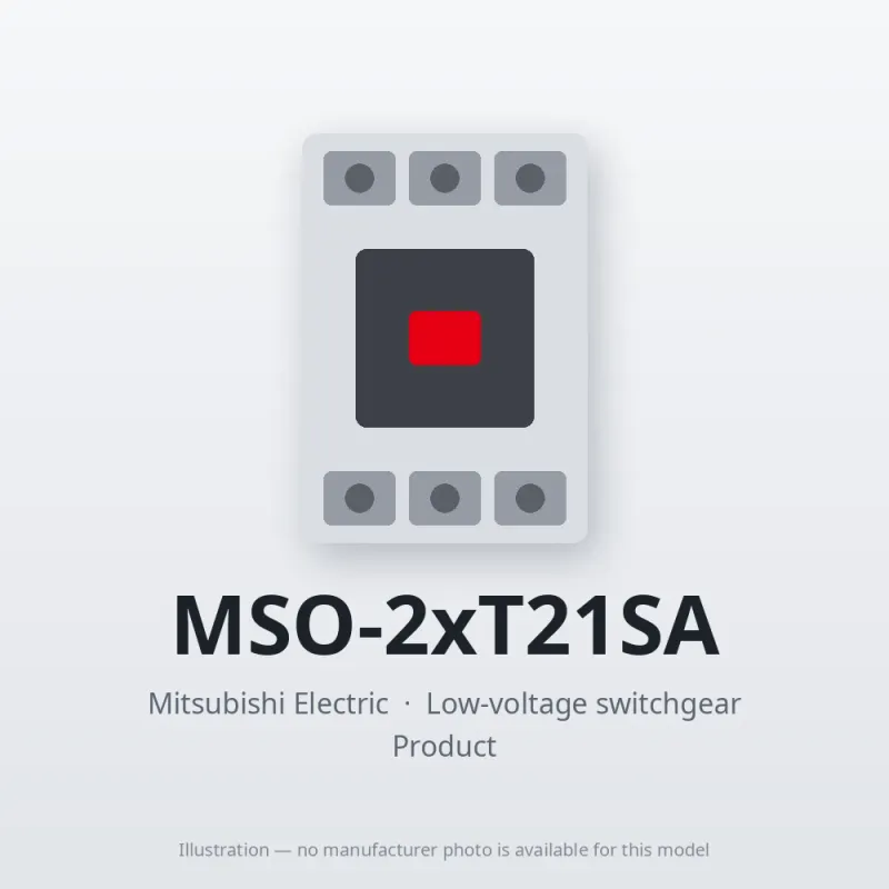 MSO-2xT21SA Mitsubishi Low-voltage switchgear Magnetic Starter