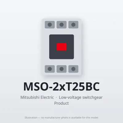 MSO-2xT25BC Mitsubishi Low-voltage switchgear Magnetic Starter