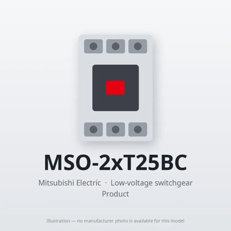 MSO-2xT25BC Mitsubishi Low-voltage switchgear Magnetic Starter