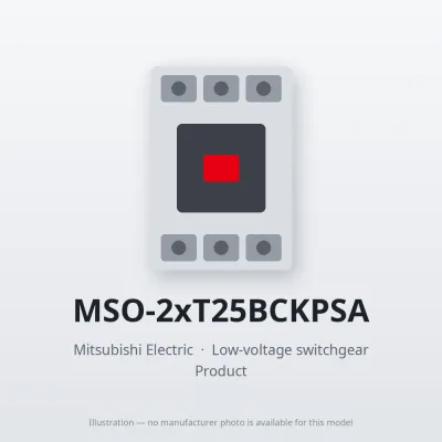 MSO-2xT25BCKPSA Mitsubishi Low-voltage switchgear Magnetic Starter