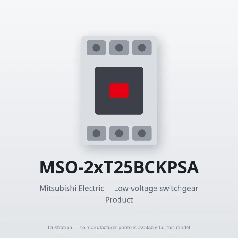 MSO-2xT25BCKPSA Mitsubishi Low-voltage switchgear Magnetic Starter