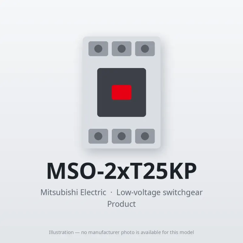 MSO-2xT25KP Mitsubishi Low-voltage switchgear Magnetic Starter
