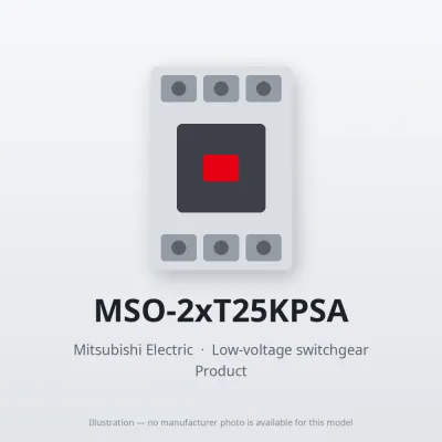 MSO-2xT25KPSA Mitsubishi Low-voltage switchgear Magnetic Starter