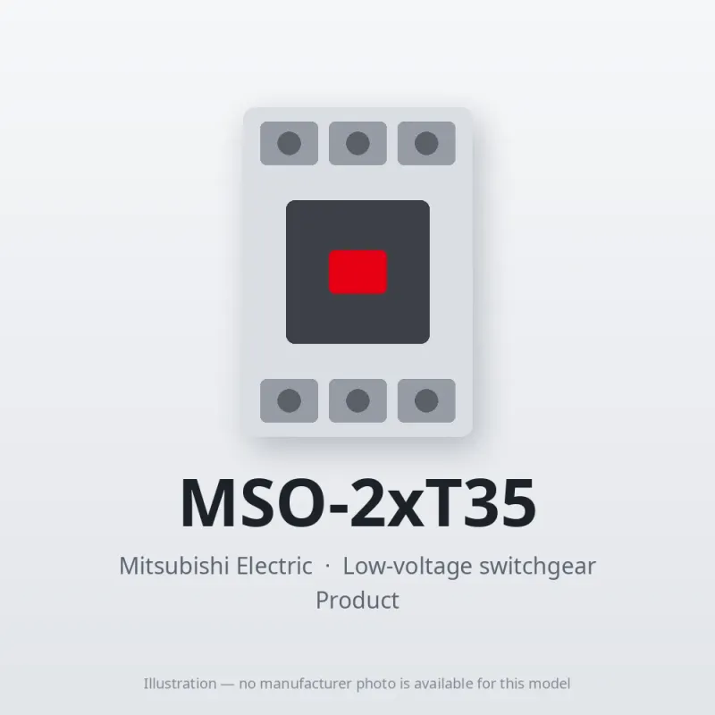 MSO-2xT35 Mitsubishi Low-voltage switchgear Magnetic Starter