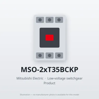MSO-2xT35BCKP Mitsubishi Low-voltage switchgear Magnetic Starter
