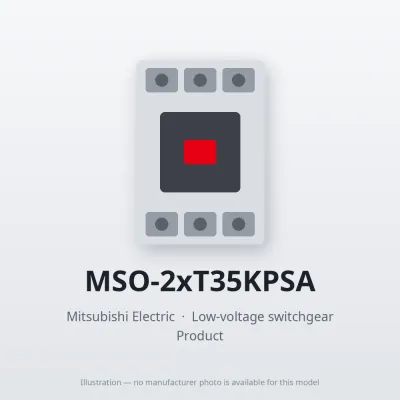 MSO-2xT35KPSA Mitsubishi Low-voltage switchgear Magnetic Starter