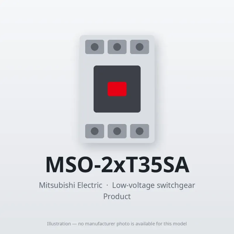 MSO-2xT35SA Mitsubishi Low-voltage switchgear Magnetic Starter