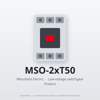 MSO-2xT50 Mitsubishi Low-voltage switchgear Magnetic Starter