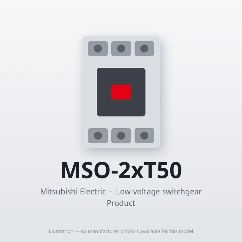 MSO-2xT50 Mitsubishi Low-voltage switchgear Magnetic Starter
