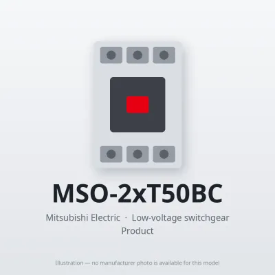 MSO-2xT50BC Mitsubishi Low-voltage switchgear Magnetic Starter