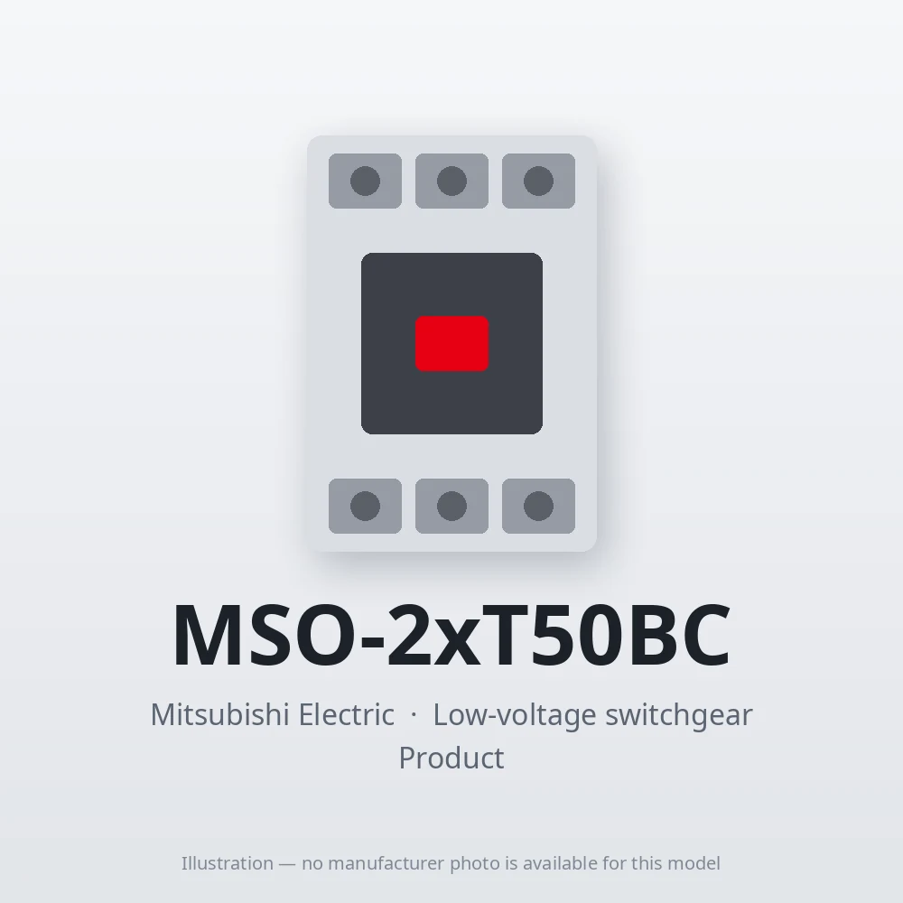 MSO-2xT50BC Mitsubishi Low-voltage switchgear Magnetic Starter