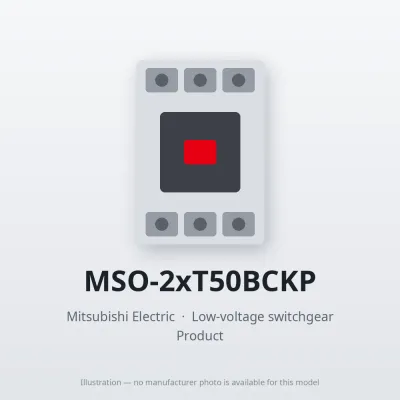 MSO-2xT50BCKP Mitsubishi Low-voltage switchgear Magnetic Starter