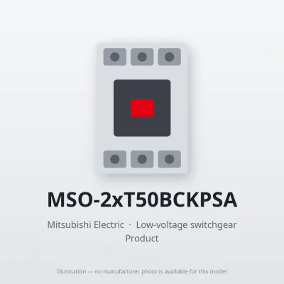 MSO-2xT50BCKPSA Mitsubishi Low-voltage switchgear Magnetic Starter