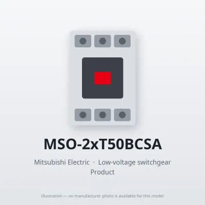 MSO-2xT50BCSA Mitsubishi Low-voltage switchgear Magnetic Starter