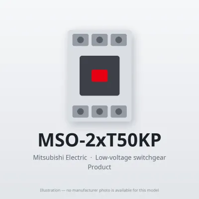 MSO-2xT50KP Mitsubishi Low-voltage switchgear Magnetic Starter