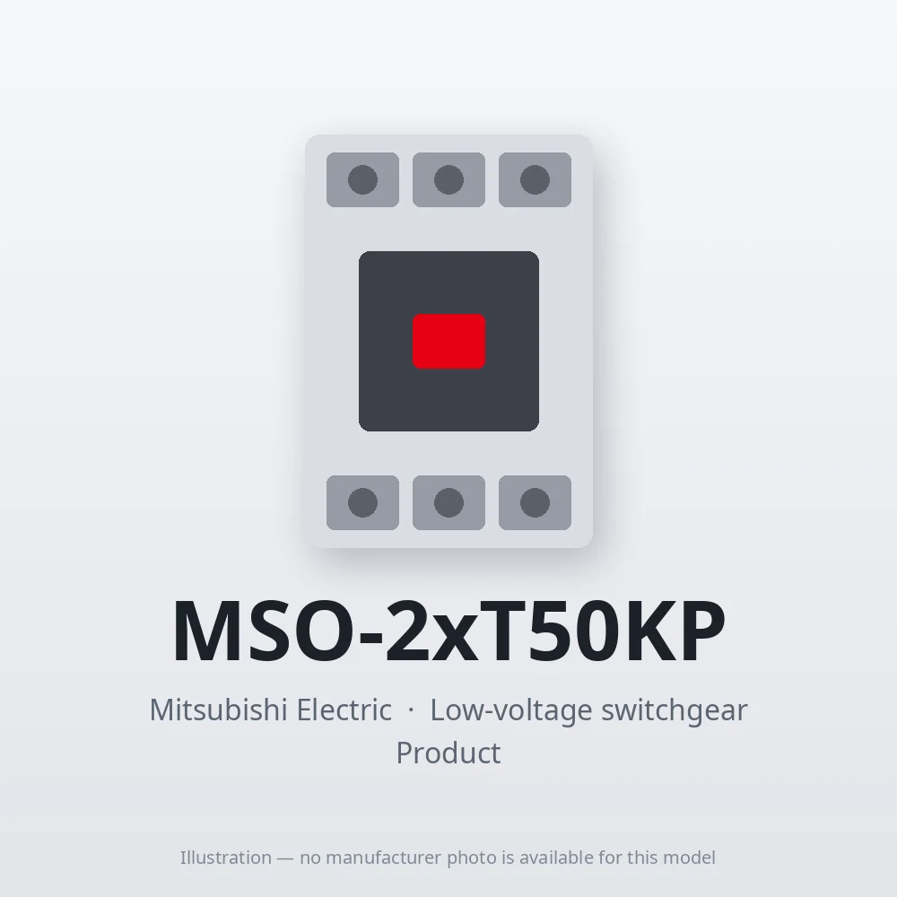 MSO-2xT50KP Mitsubishi Low-voltage switchgear Magnetic Starter