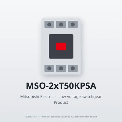 MSO-2xT50KPSA Mitsubishi Low-voltage switchgear Magnetic Starter