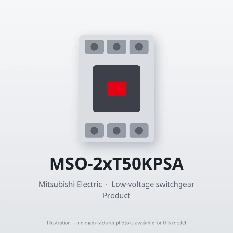 MSO-2xT50KPSA Mitsubishi Low-voltage switchgear Magnetic Starter