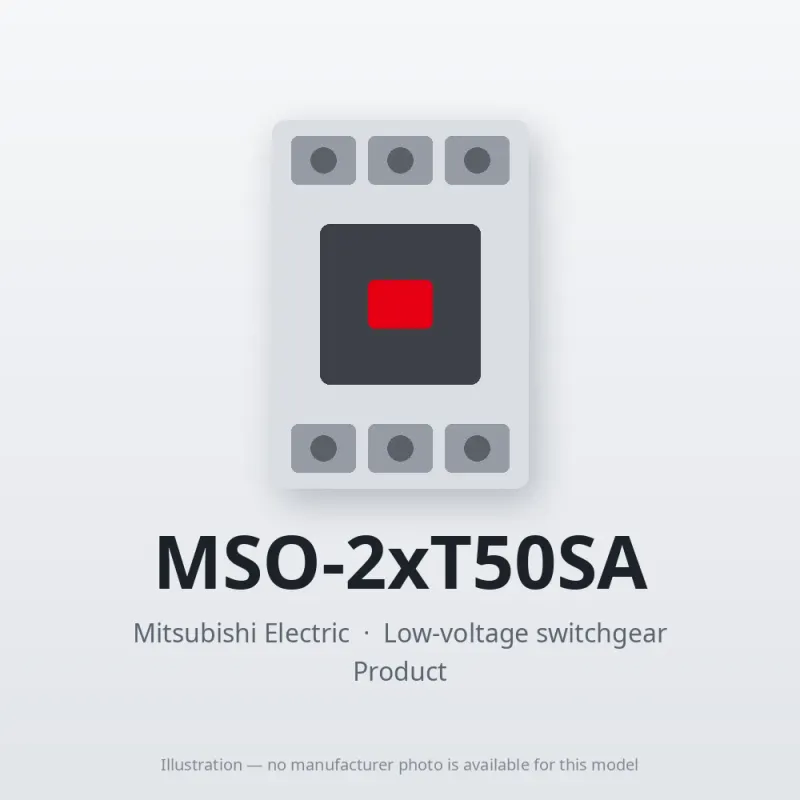 MSO-2xT50SA Mitsubishi Low-voltage switchgear Magnetic Starter