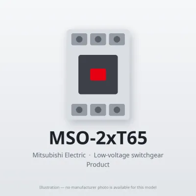 MSO-2xT65 Mitsubishi Low-voltage switchgear Magnetic Starter