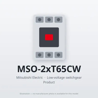 MSO-2xT65CW Mitsubishi Low-voltage switchgear Magnetic Starter